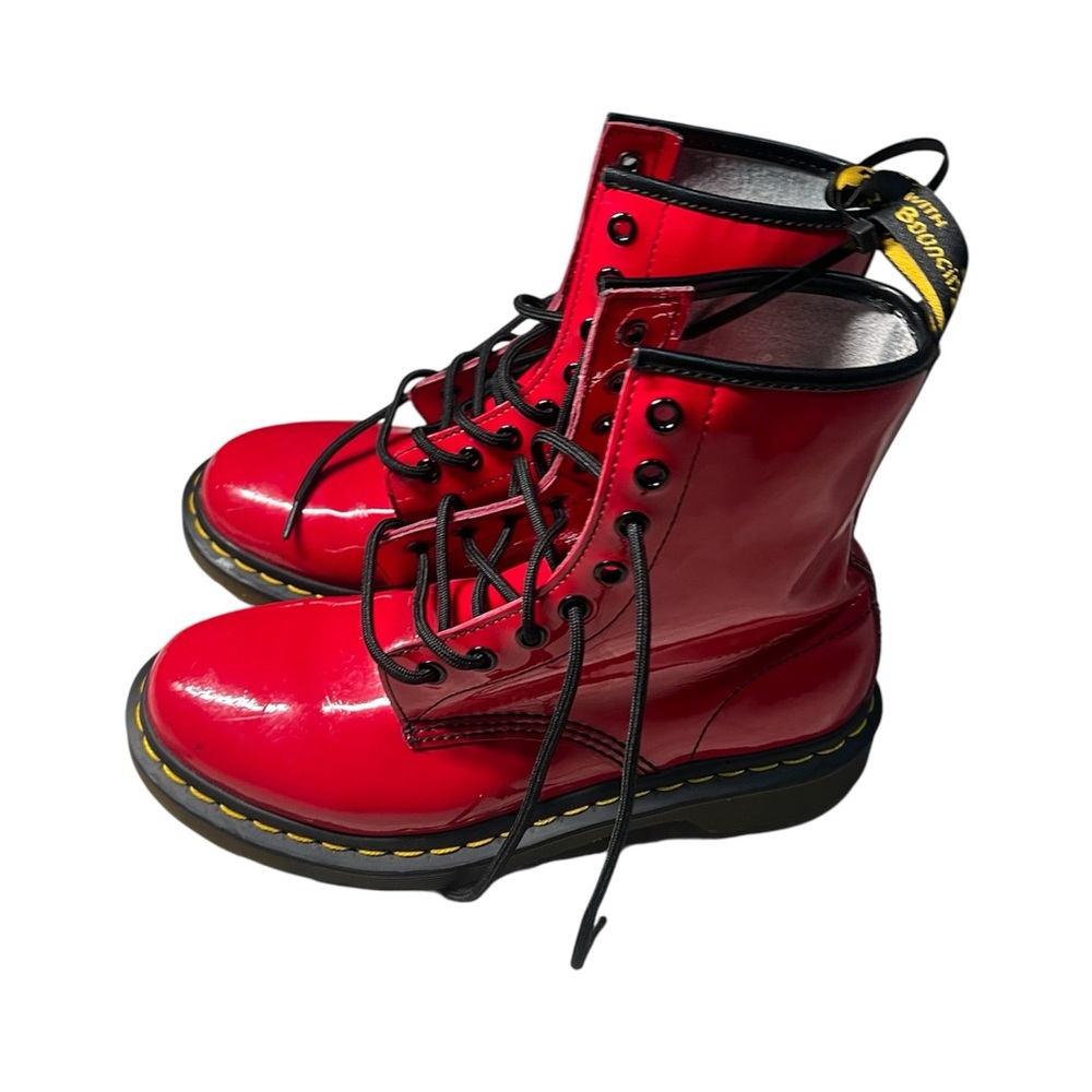 Red Dr.Martens Lace up size 8 - Picture 4 of 6